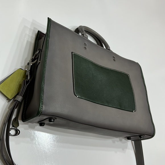 Coach Rexy Dinosaur XL Extra Large Rogue Brief Crossbody Handbag bag Patch Dino - Picture 13 of 15